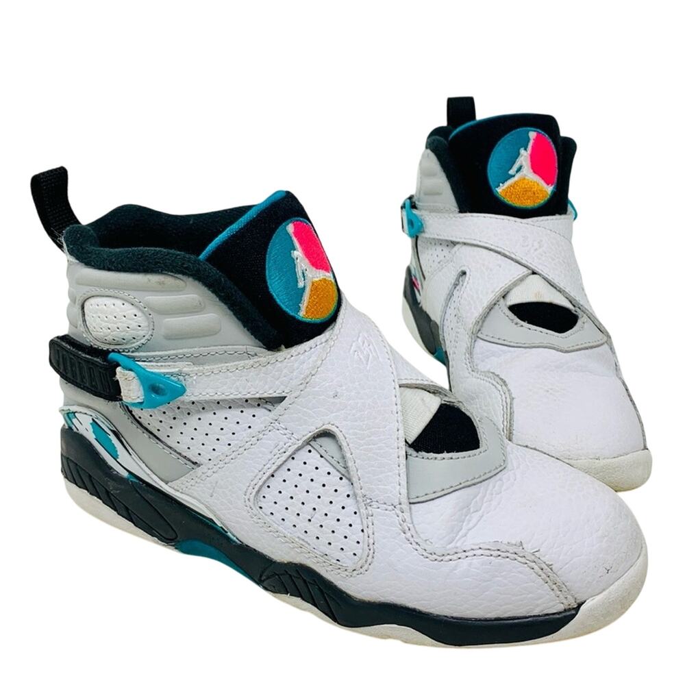 Jordan 8 Retro South Beach 305369-113 Kids Size 1y